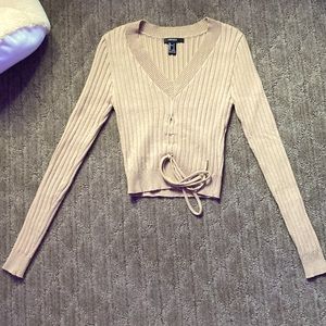 Forever 21, tan sweater, size small